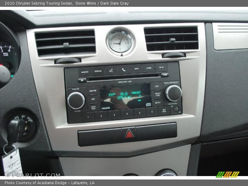 Stone White / Dark Slate Gray 2010 Chrysler Sebring Touring Sedan