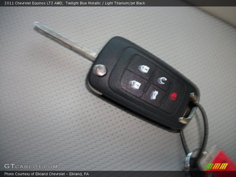 Twilight Blue Metallic / Light Titanium/Jet Black 2011 Chevrolet Equinox LTZ AWD