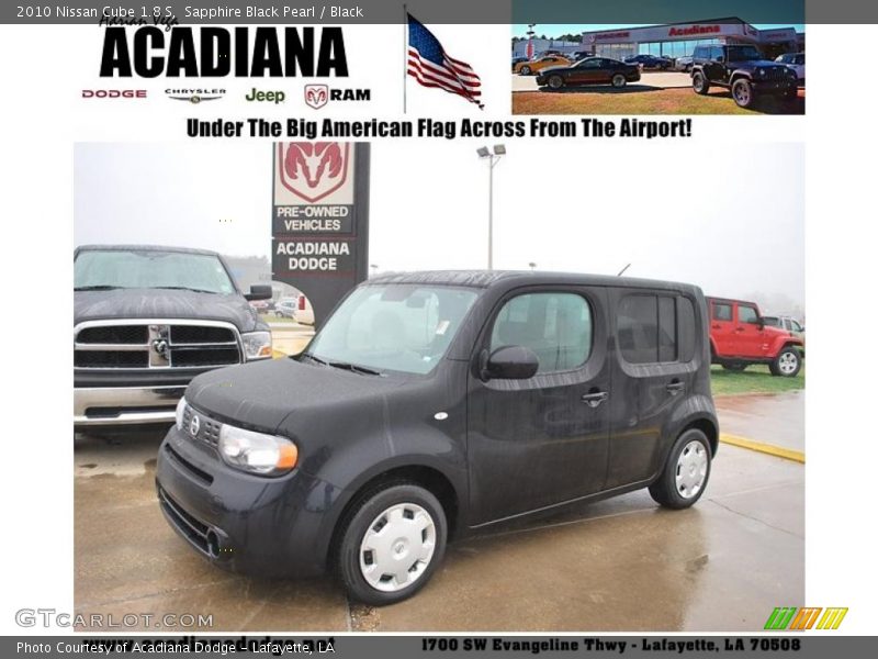 Sapphire Black Pearl / Black 2010 Nissan Cube 1.8 S