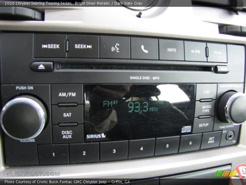 Bright Silver Metallic / Dark Slate Gray 2010 Chrysler Sebring Touring Sedan