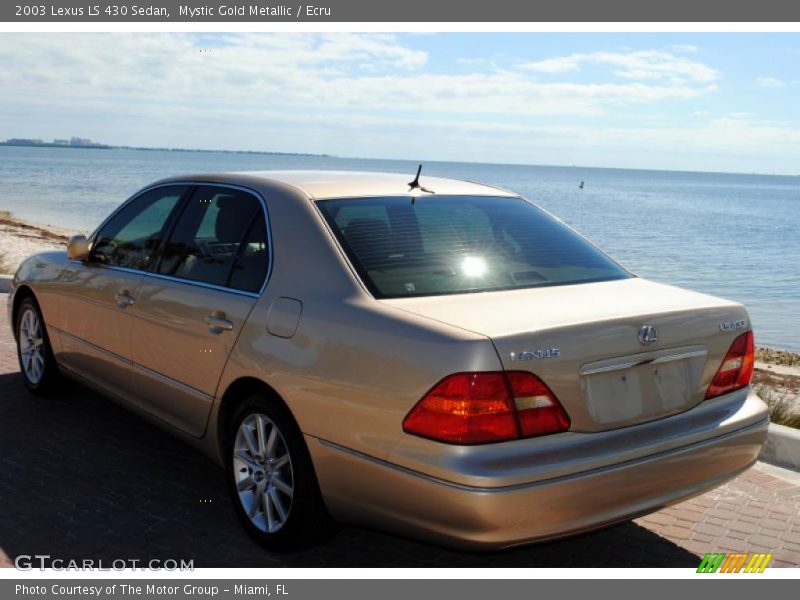 Mystic Gold Metallic / Ecru 2003 Lexus LS 430 Sedan