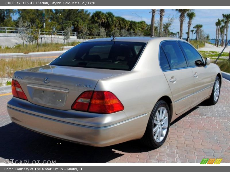 Mystic Gold Metallic / Ecru 2003 Lexus LS 430 Sedan