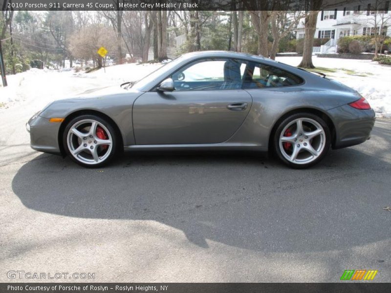 Meteor Grey Metallic / Black 2010 Porsche 911 Carrera 4S Coupe