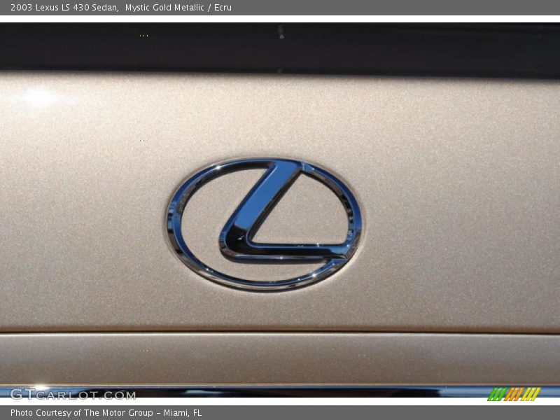 Mystic Gold Metallic / Ecru 2003 Lexus LS 430 Sedan