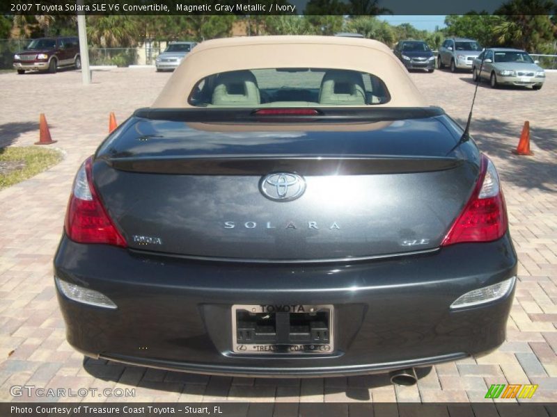 Magnetic Gray Metallic / Ivory 2007 Toyota Solara SLE V6 Convertible