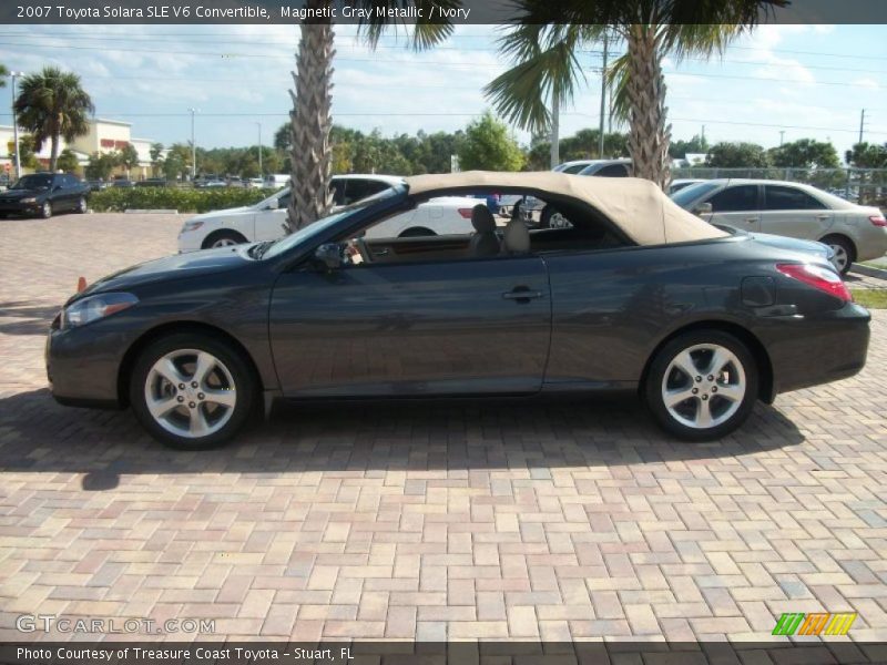 Magnetic Gray Metallic / Ivory 2007 Toyota Solara SLE V6 Convertible