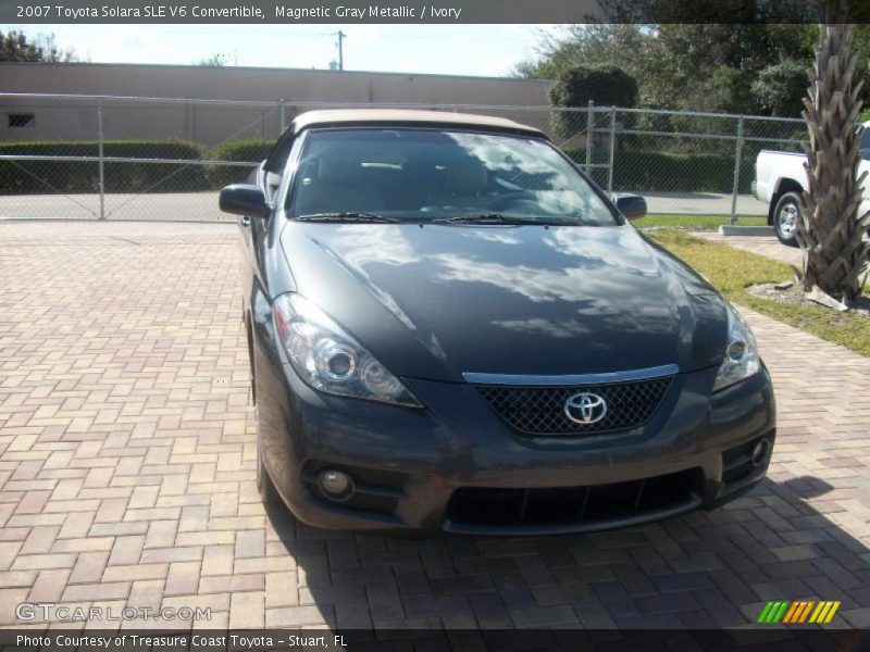 Magnetic Gray Metallic / Ivory 2007 Toyota Solara SLE V6 Convertible