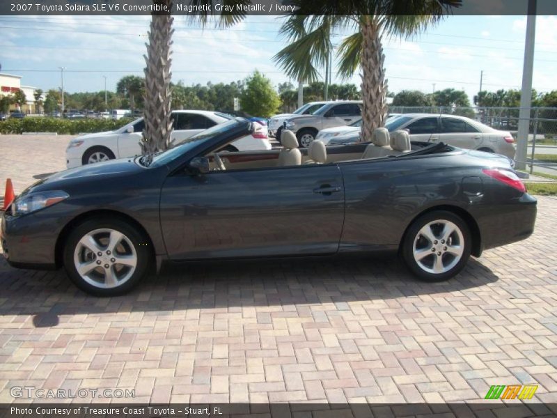 Magnetic Gray Metallic / Ivory 2007 Toyota Solara SLE V6 Convertible