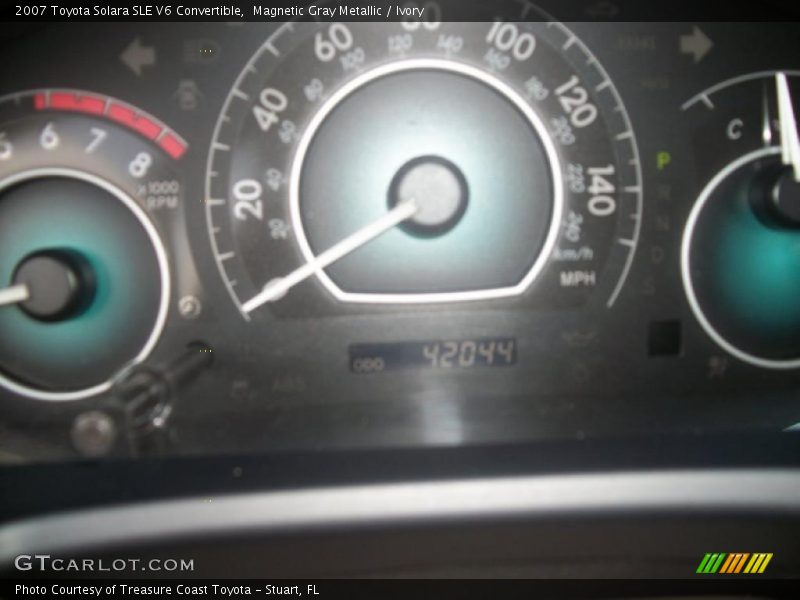Magnetic Gray Metallic / Ivory 2007 Toyota Solara SLE V6 Convertible
