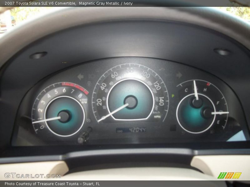 Magnetic Gray Metallic / Ivory 2007 Toyota Solara SLE V6 Convertible