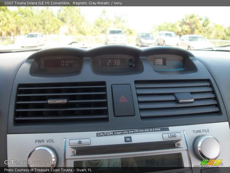 Magnetic Gray Metallic / Ivory 2007 Toyota Solara SLE V6 Convertible
