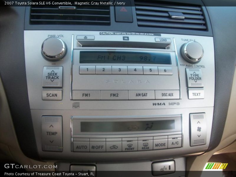 Magnetic Gray Metallic / Ivory 2007 Toyota Solara SLE V6 Convertible