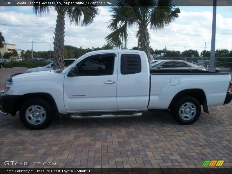 Super White / Graphite Gray 2005 Toyota Tacoma Access Cab