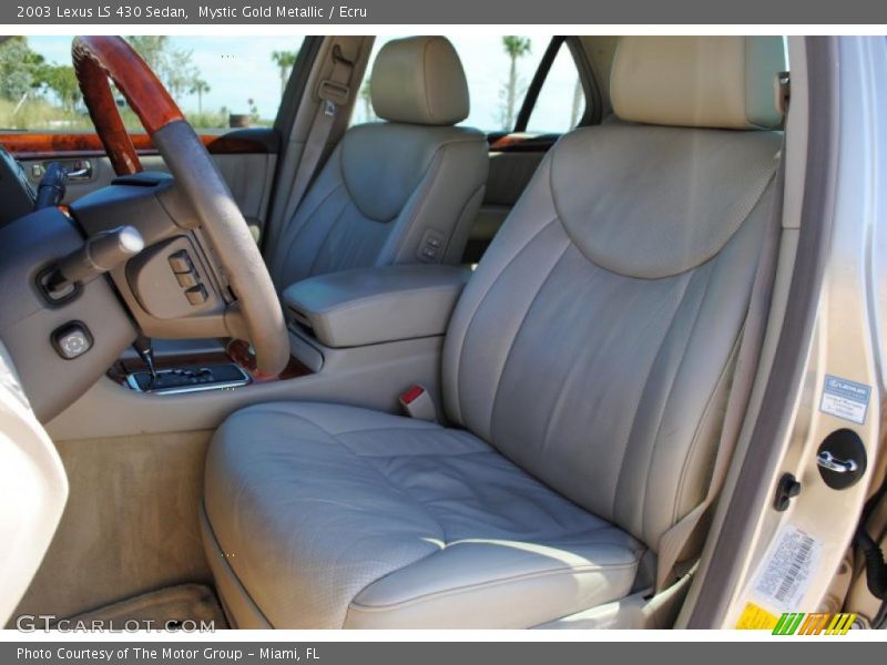Mystic Gold Metallic / Ecru 2003 Lexus LS 430 Sedan