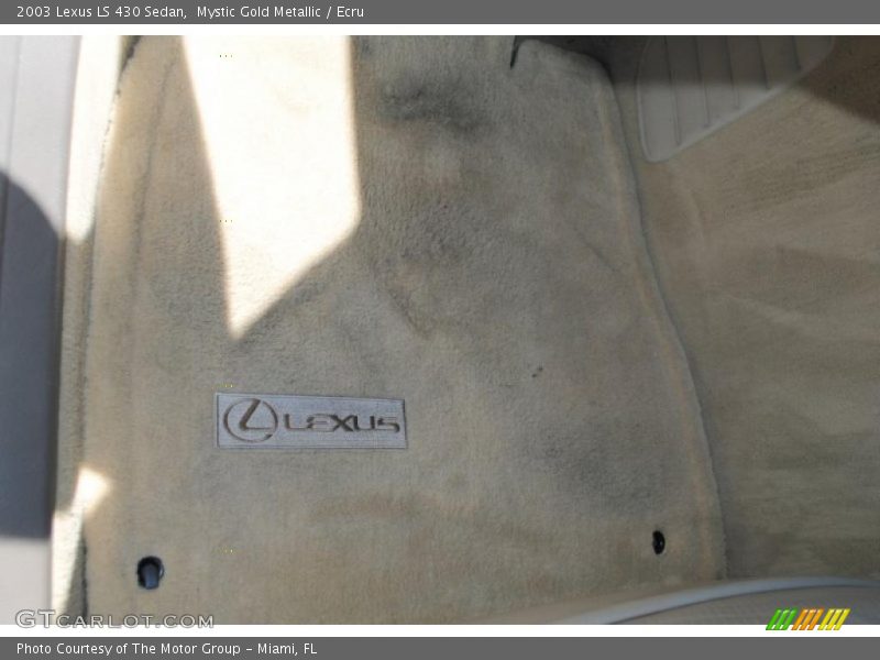 Mystic Gold Metallic / Ecru 2003 Lexus LS 430 Sedan