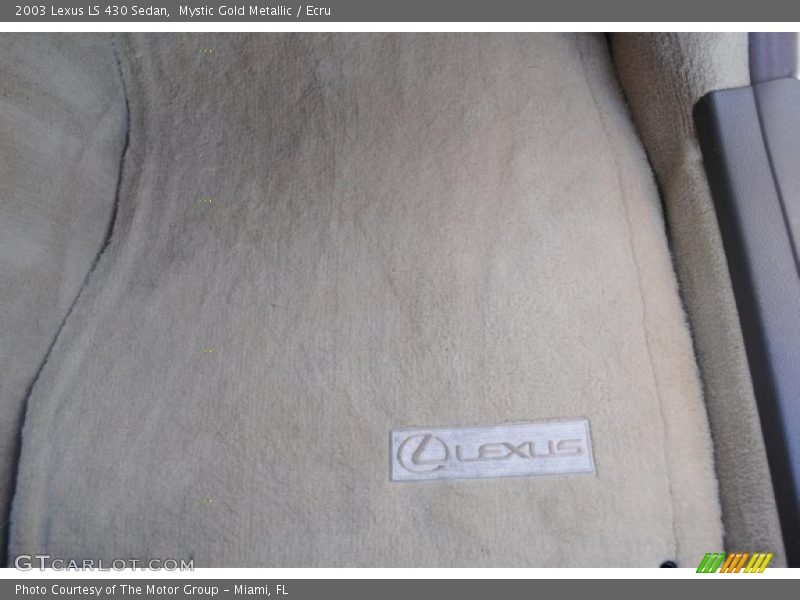 Mystic Gold Metallic / Ecru 2003 Lexus LS 430 Sedan