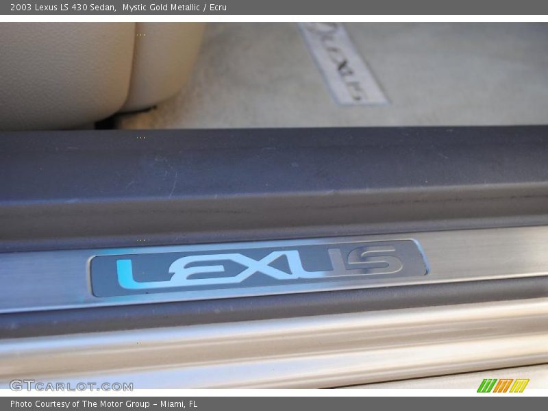 Mystic Gold Metallic / Ecru 2003 Lexus LS 430 Sedan