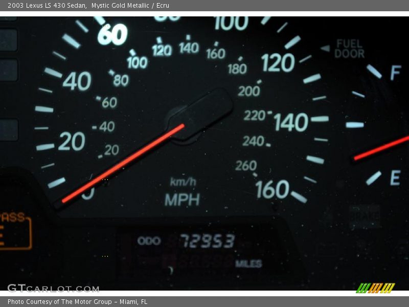 Mystic Gold Metallic / Ecru 2003 Lexus LS 430 Sedan