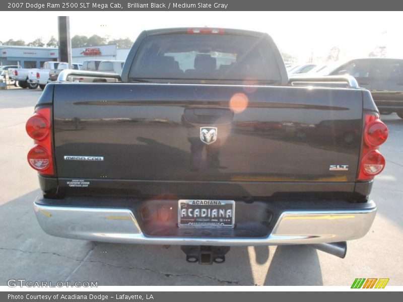 Brilliant Black / Medium Slate Gray 2007 Dodge Ram 2500 SLT Mega Cab