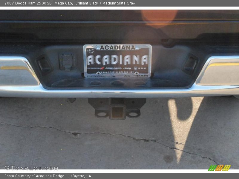 Brilliant Black / Medium Slate Gray 2007 Dodge Ram 2500 SLT Mega Cab