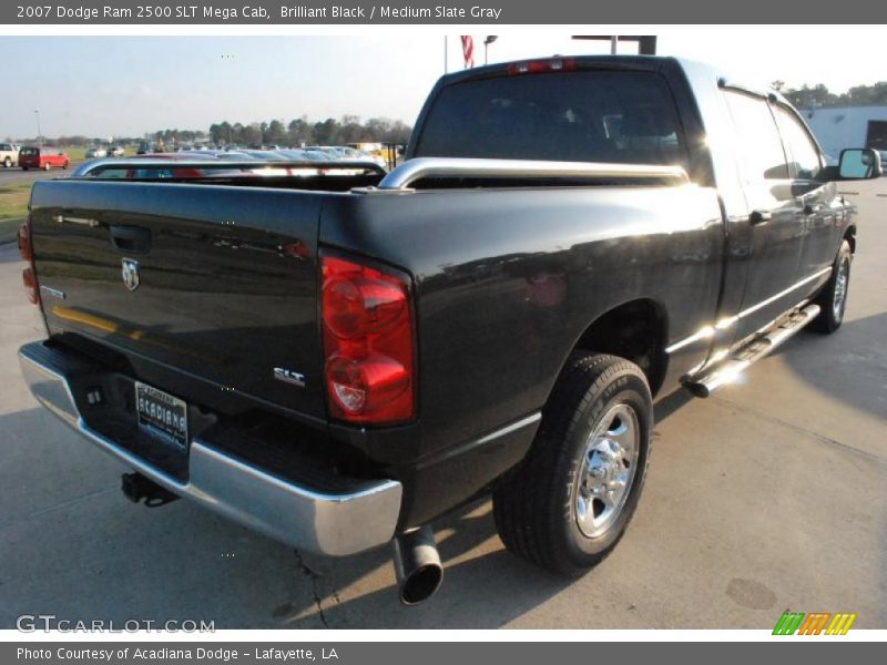Brilliant Black / Medium Slate Gray 2007 Dodge Ram 2500 SLT Mega Cab