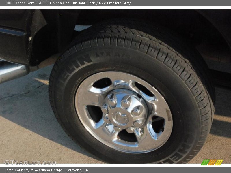 Brilliant Black / Medium Slate Gray 2007 Dodge Ram 2500 SLT Mega Cab
