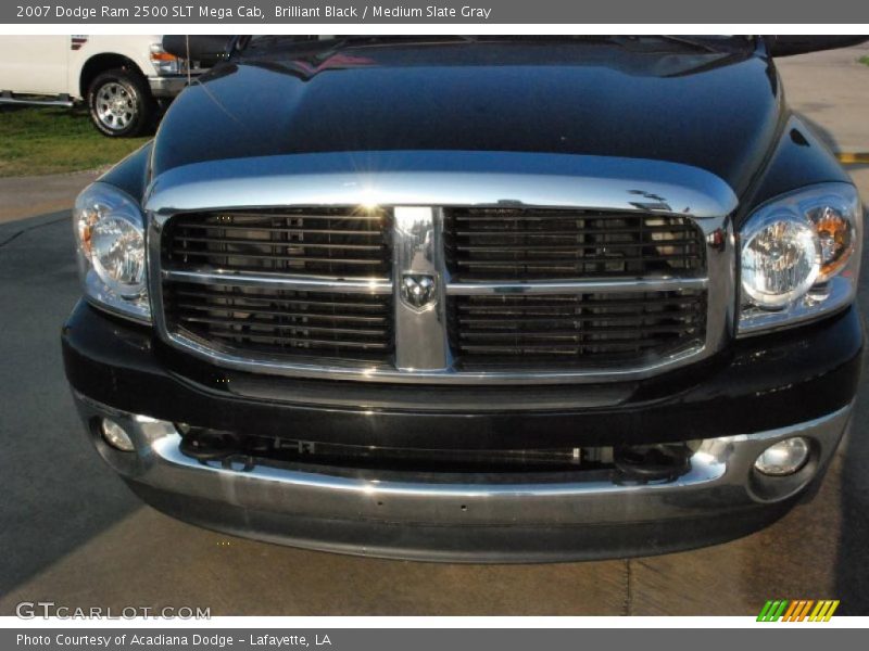 Brilliant Black / Medium Slate Gray 2007 Dodge Ram 2500 SLT Mega Cab