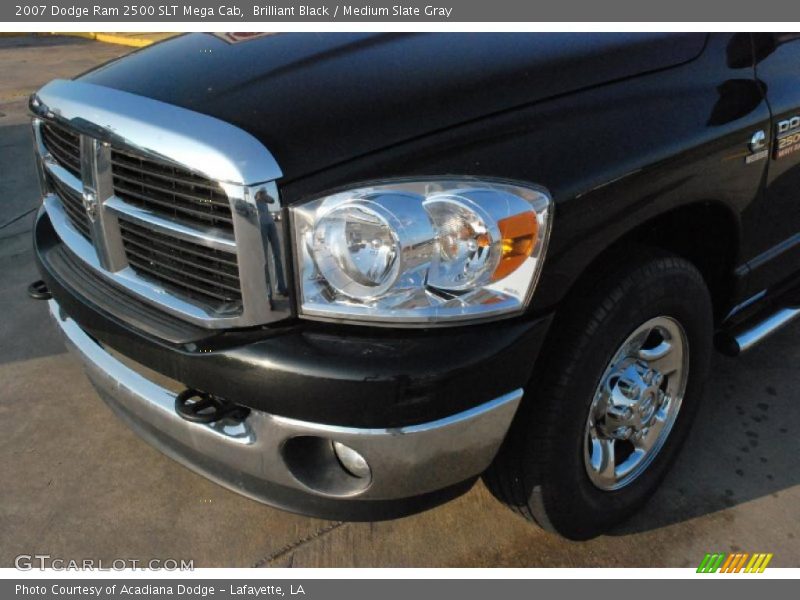 Brilliant Black / Medium Slate Gray 2007 Dodge Ram 2500 SLT Mega Cab