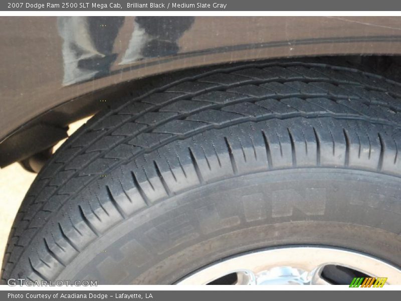 Brilliant Black / Medium Slate Gray 2007 Dodge Ram 2500 SLT Mega Cab