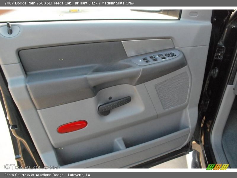 Brilliant Black / Medium Slate Gray 2007 Dodge Ram 2500 SLT Mega Cab