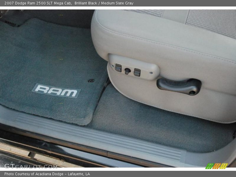 Brilliant Black / Medium Slate Gray 2007 Dodge Ram 2500 SLT Mega Cab