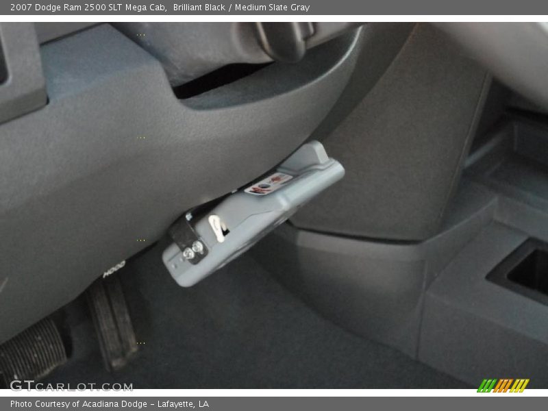 Brilliant Black / Medium Slate Gray 2007 Dodge Ram 2500 SLT Mega Cab