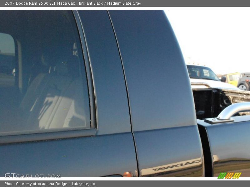 Brilliant Black / Medium Slate Gray 2007 Dodge Ram 2500 SLT Mega Cab