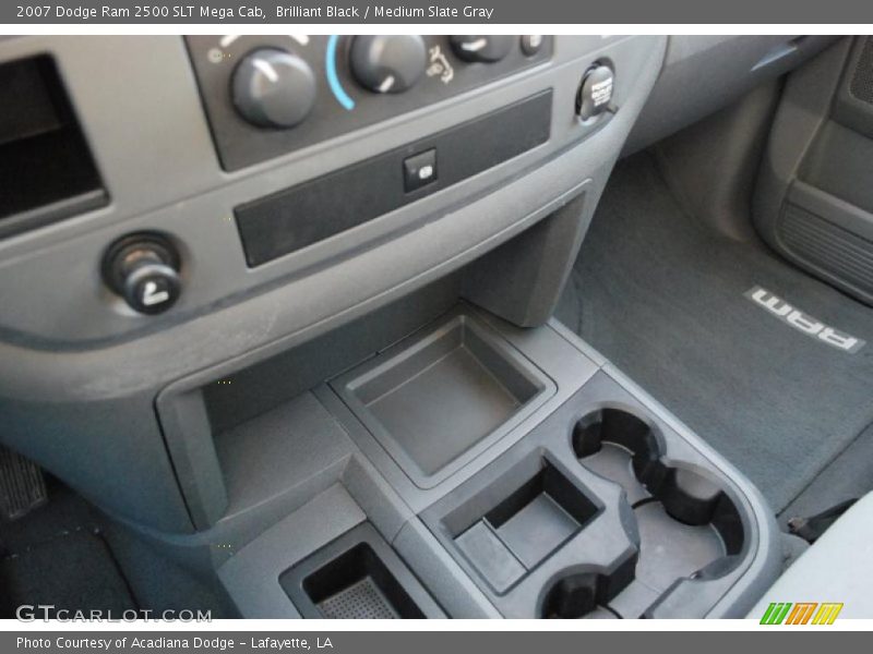 Brilliant Black / Medium Slate Gray 2007 Dodge Ram 2500 SLT Mega Cab