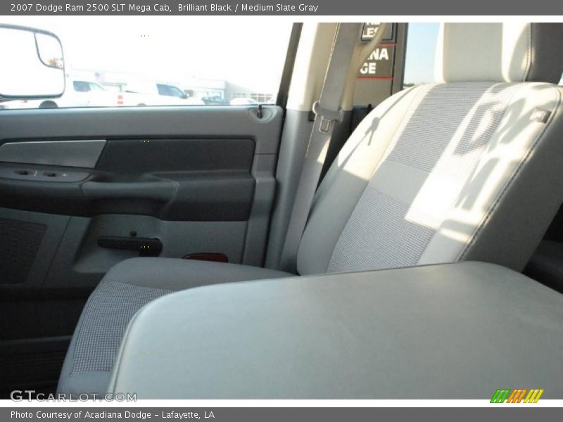 Brilliant Black / Medium Slate Gray 2007 Dodge Ram 2500 SLT Mega Cab