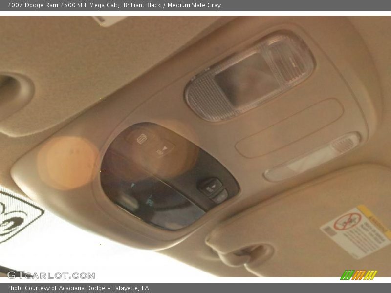 Brilliant Black / Medium Slate Gray 2007 Dodge Ram 2500 SLT Mega Cab