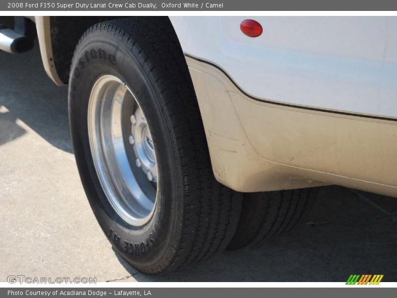 Oxford White / Camel 2008 Ford F350 Super Duty Lariat Crew Cab Dually