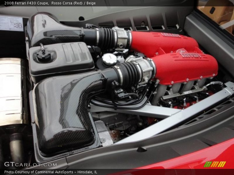  2008 F430 Coupe Engine - 4.3 Liter DOHC 32-Valve VVT V8