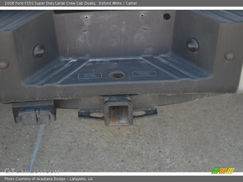 Oxford White / Camel 2008 Ford F350 Super Duty Lariat Crew Cab Dually