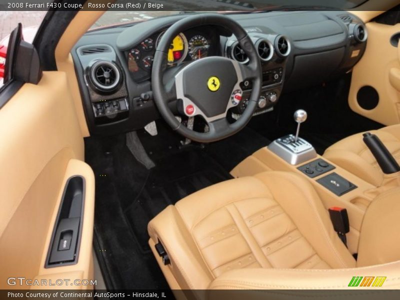 Beige Interior - 2008 F430 Coupe 