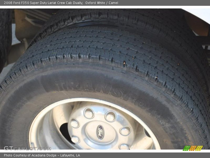Oxford White / Camel 2008 Ford F350 Super Duty Lariat Crew Cab Dually