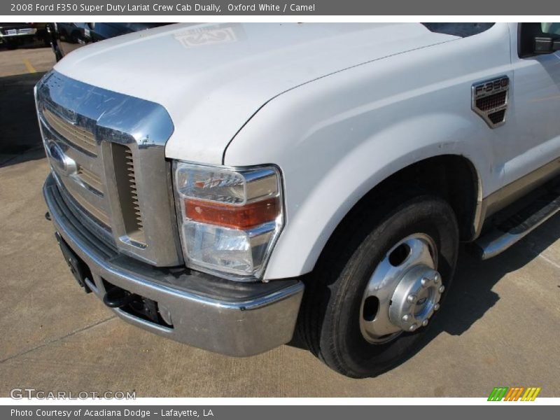 Oxford White / Camel 2008 Ford F350 Super Duty Lariat Crew Cab Dually