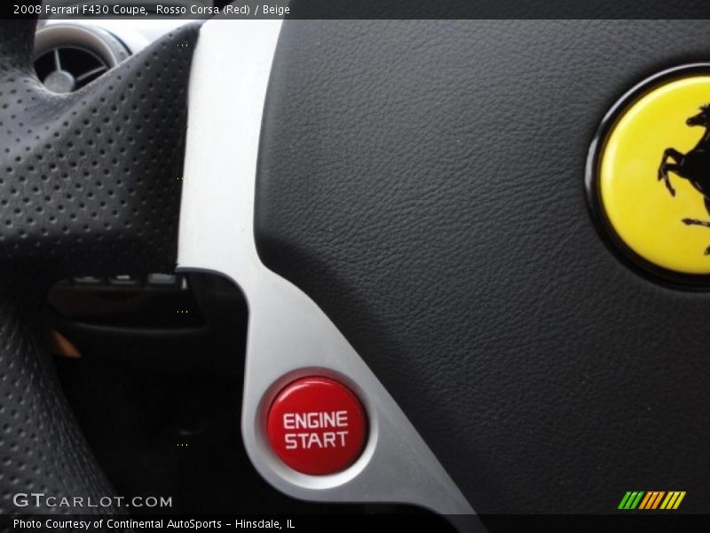 Controls of 2008 F430 Coupe