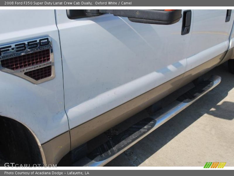 Oxford White / Camel 2008 Ford F350 Super Duty Lariat Crew Cab Dually