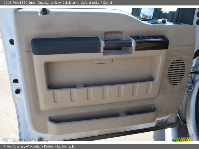 Oxford White / Camel 2008 Ford F350 Super Duty Lariat Crew Cab Dually