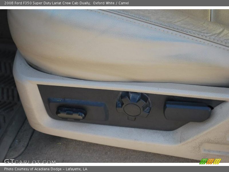 Oxford White / Camel 2008 Ford F350 Super Duty Lariat Crew Cab Dually