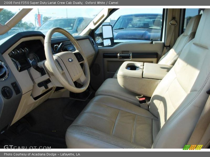  2008 F350 Super Duty Lariat Crew Cab Dually Camel Interior