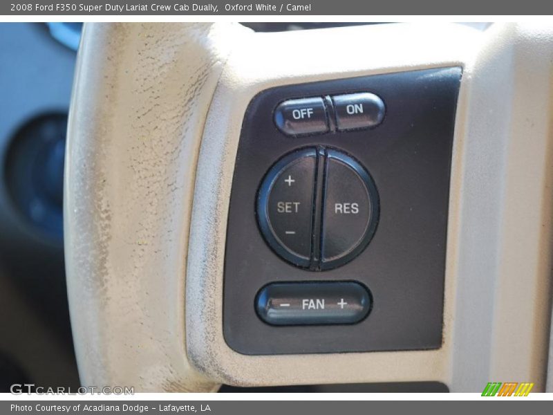 Oxford White / Camel 2008 Ford F350 Super Duty Lariat Crew Cab Dually