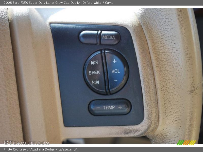 Oxford White / Camel 2008 Ford F350 Super Duty Lariat Crew Cab Dually