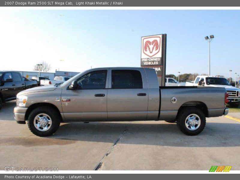 Light Khaki Metallic / Khaki 2007 Dodge Ram 2500 SLT Mega Cab